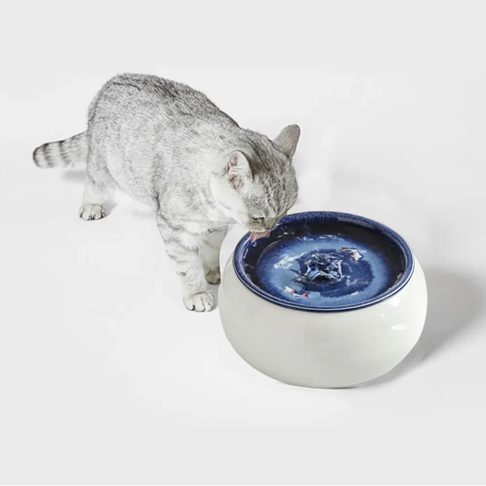 Ceramic Cat Water Fountain