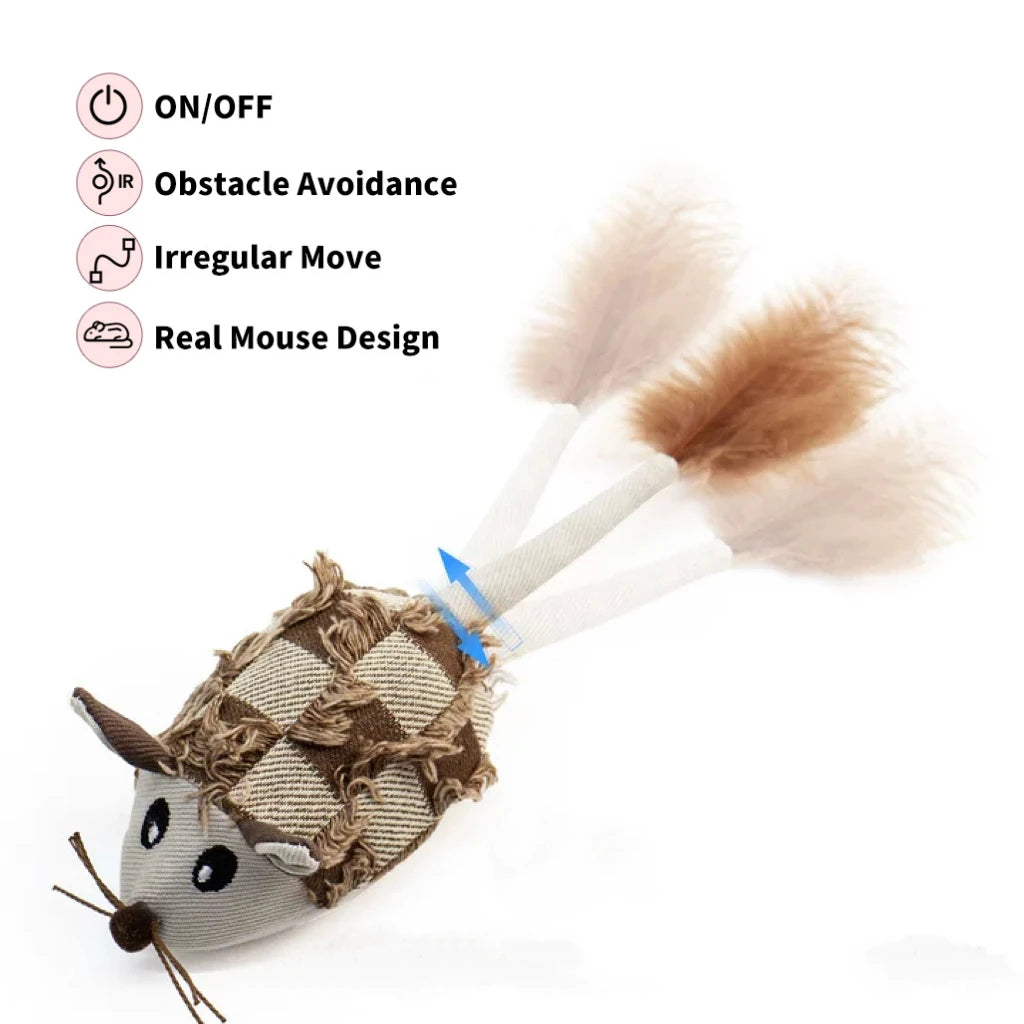 Fast-Moving Electric Plush Mouse