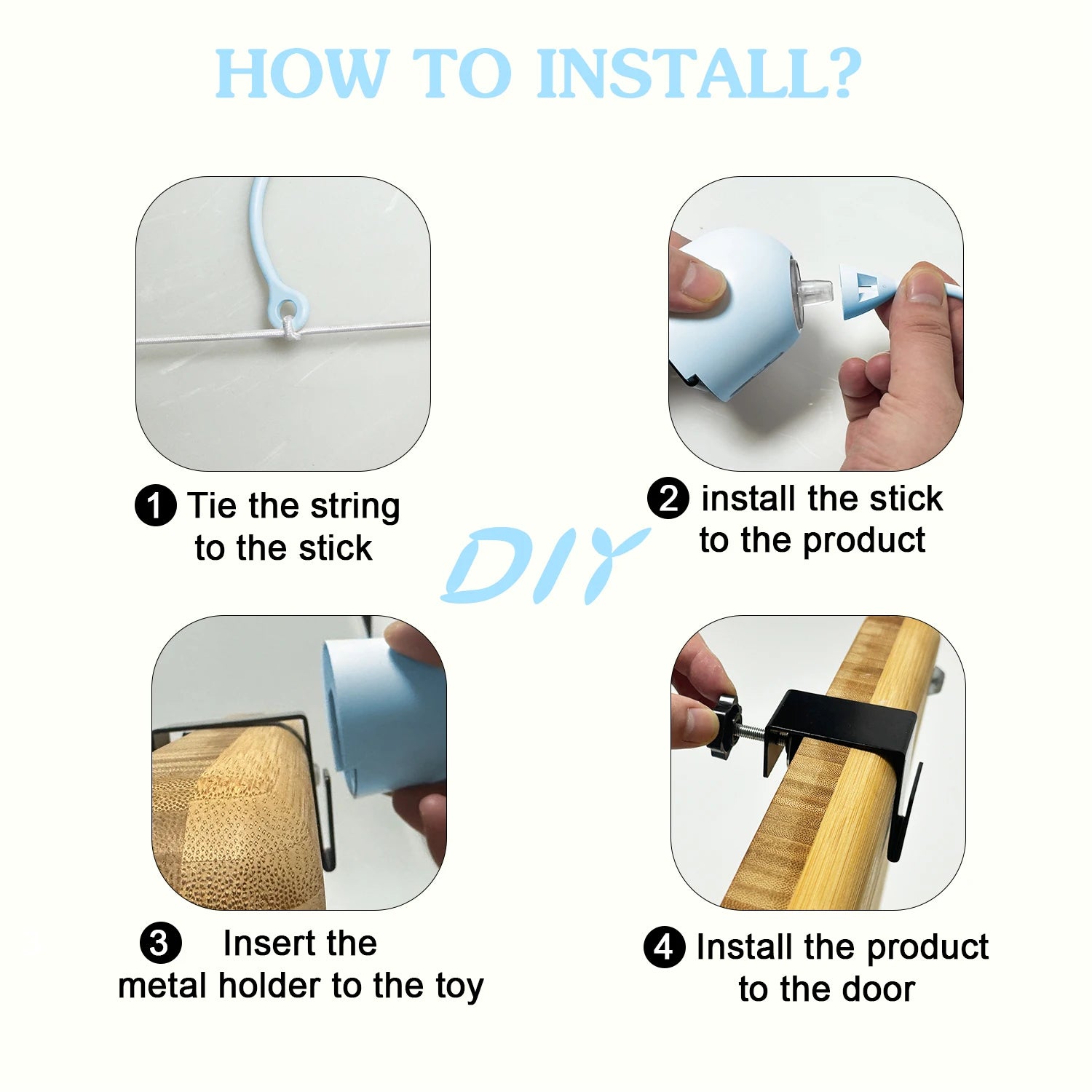 Interactive Electric Feather Cat Toy