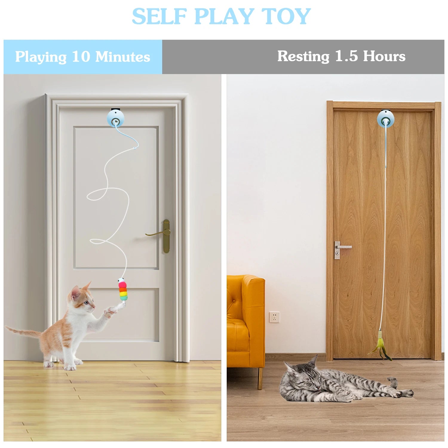 Interactive Electric Feather Cat Toy