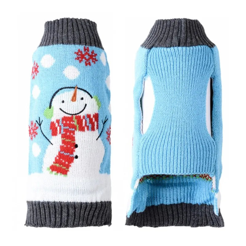 Knitted Christmas Dog Sweater