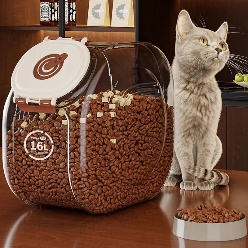 Airtight Pet Food Storage Container – 5/10kg Large Capacity