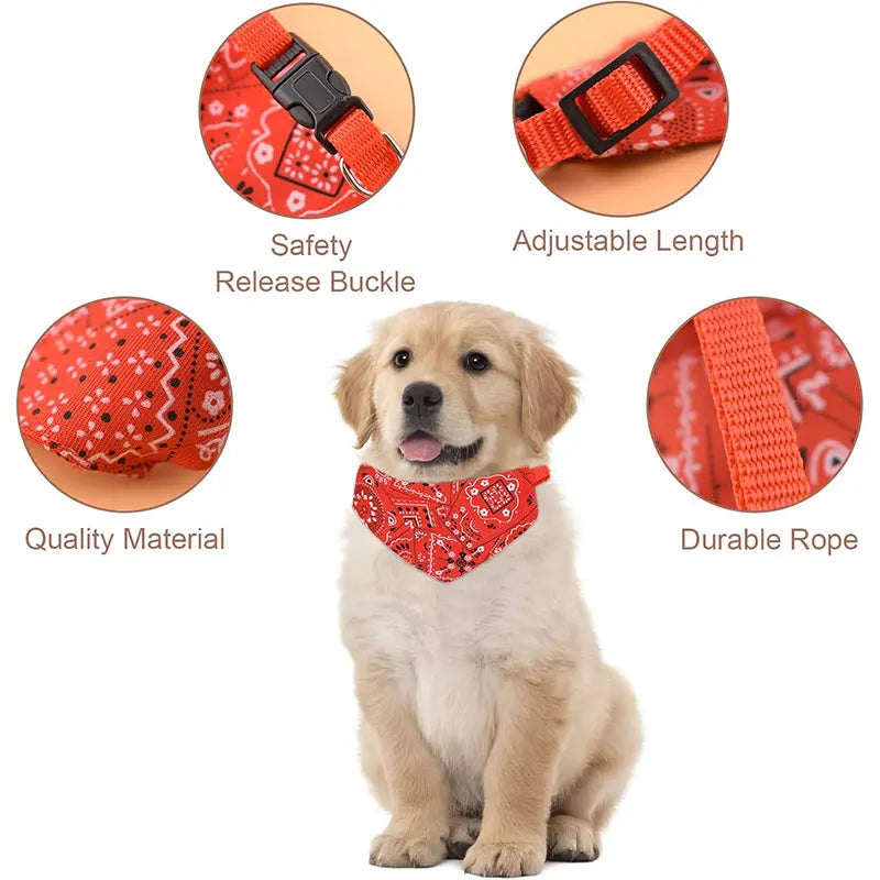 TechnuPet Pet Bandanas Adjustable Dog & Cat Bandana