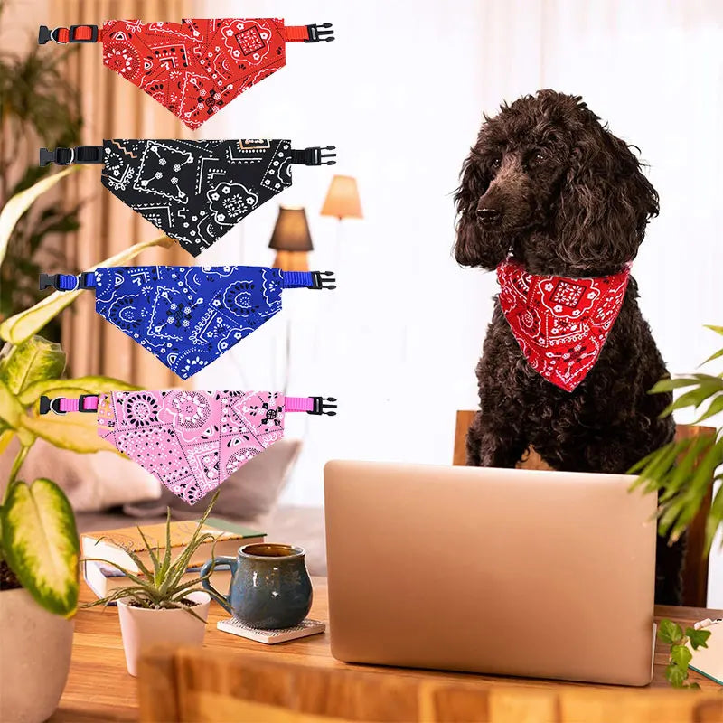 TechnuPet Pet Bandanas Adjustable Dog & Cat Bandana