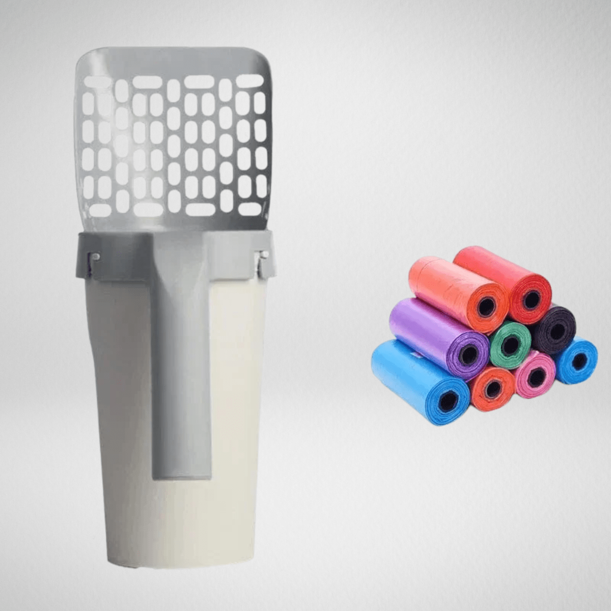 TechnuPet 1 cat litter shovel + 6 rolls of garbage / STANDARD Cat Litter Scoop