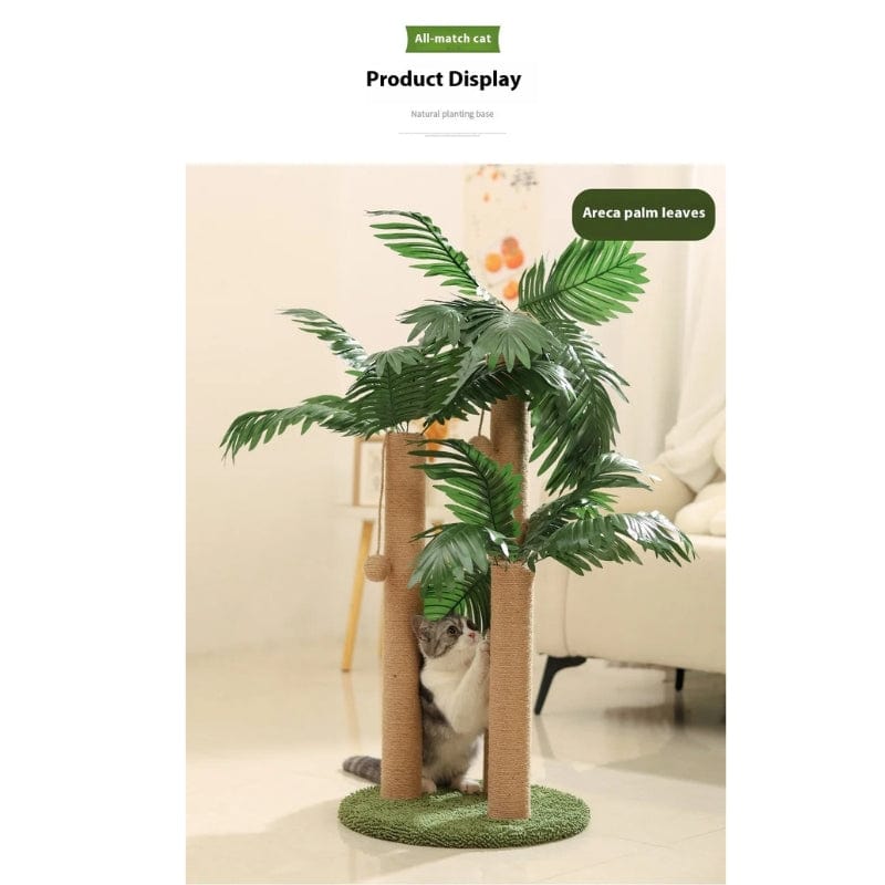 TechnuPet Cat Scratching Post Coconut Tree Cat Scratching Post