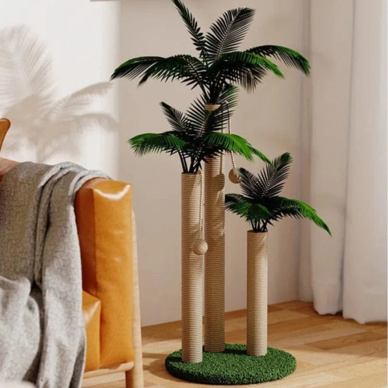 TechnuPet Cat Scratching Post Coconut Tree Cat Scratching Post
