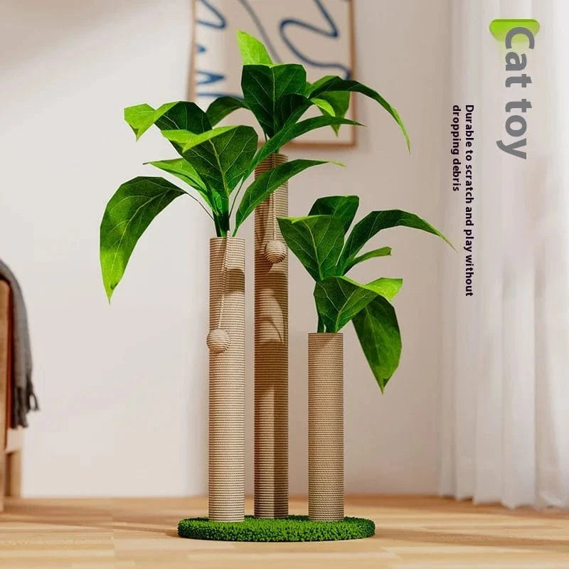 TechnuPet Cat Scratching Post Coconut Tree Cat Scratching Post