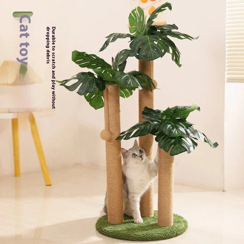 TechnuPet Cat Scratching Post Coconut Tree Cat Scratching Post