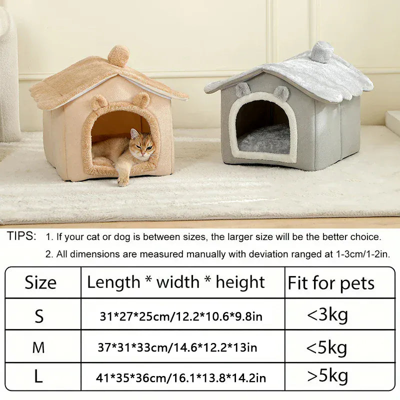 TechnuPet Cat Houses Foldable Washable Pet House
