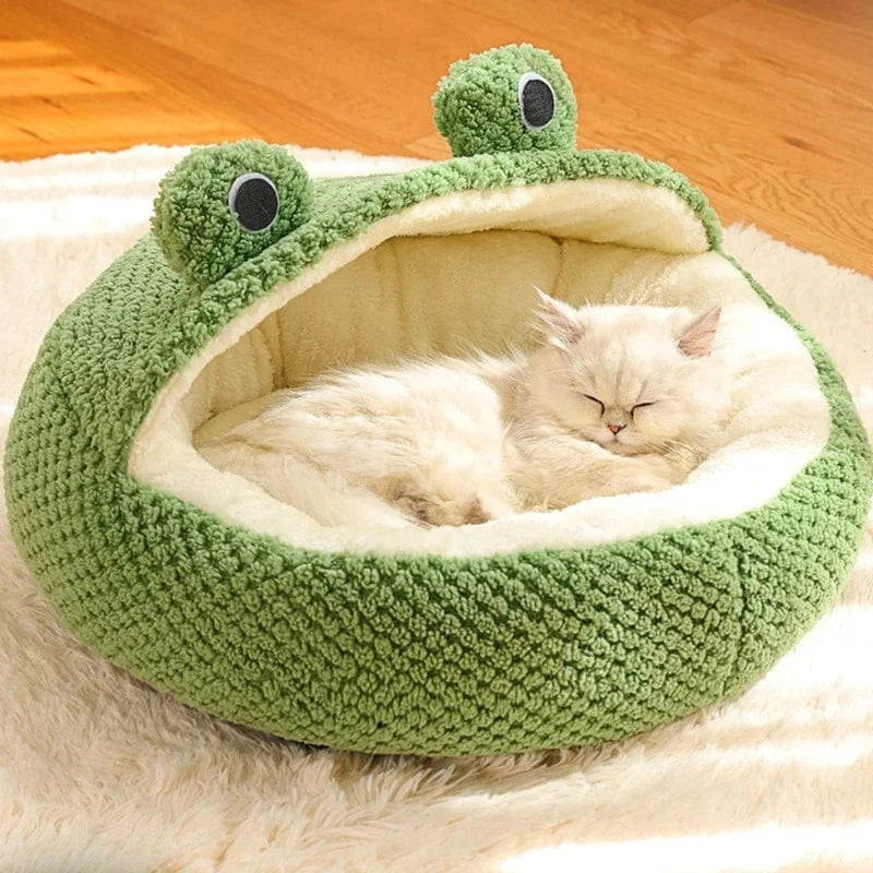TechnuPet Cat Bed Frog Villa Cat Bed