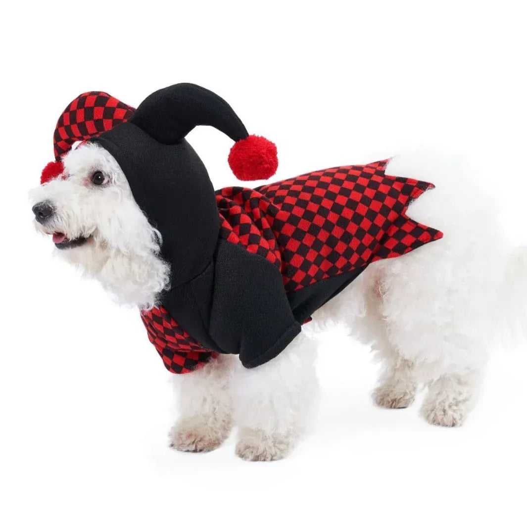 TechnuPet Pet Clothing Halloween Clown Pet Costume for Dogs and Cats