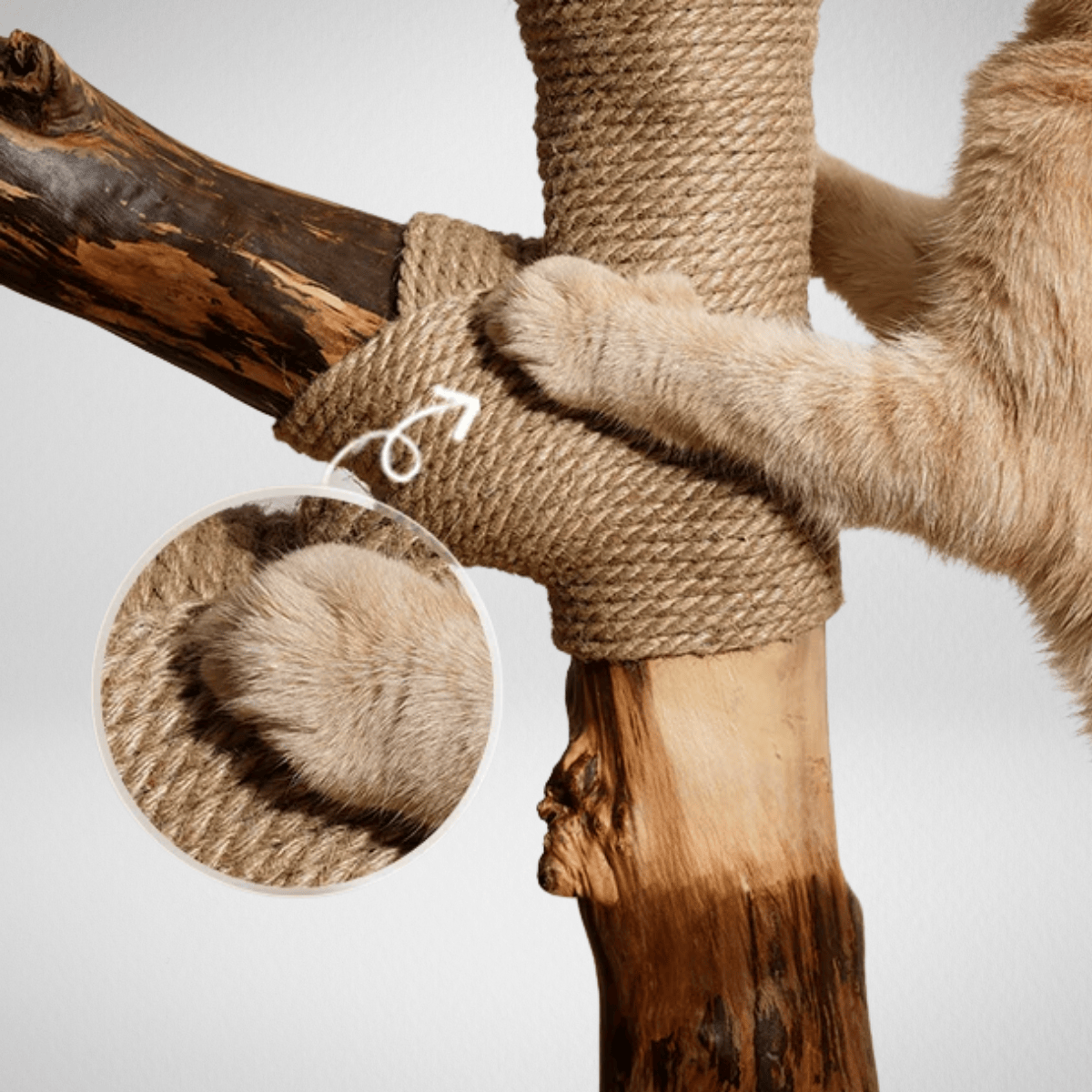 TechnuPet Cat Tree Large Tree Wooden Cat Tower