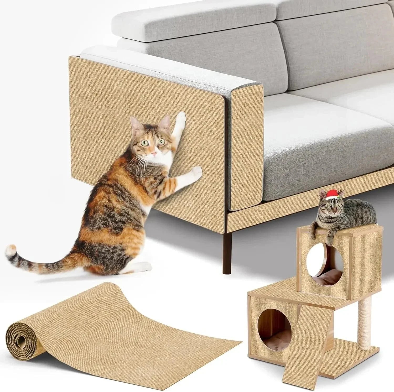 Self-Adhesive Cat Scratch Carpet