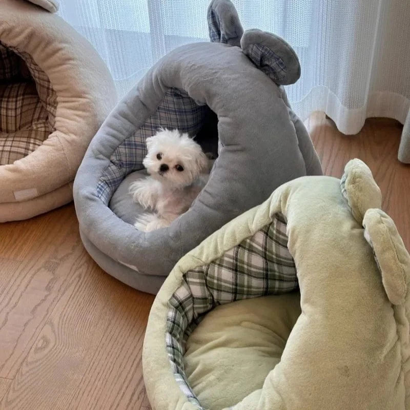 TechnuPet Cat Bed Semi-Enclosed Warm Cat Nest Bed