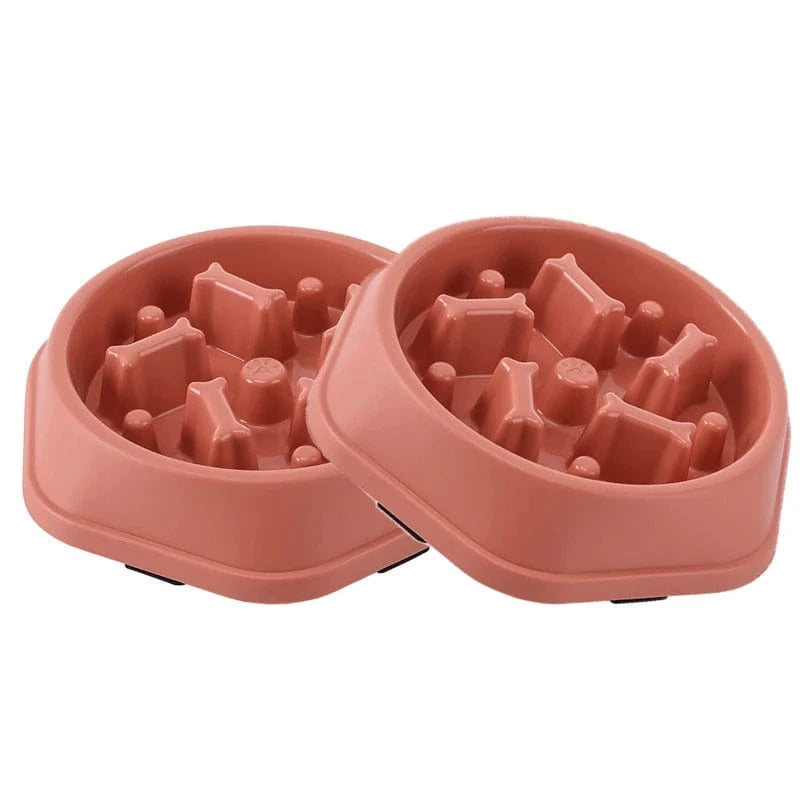 TechnuPet Dog Bowls 2pcs PK dog bowl / 7.5inch (19.5cm) Slow Feeder Dog Bowl