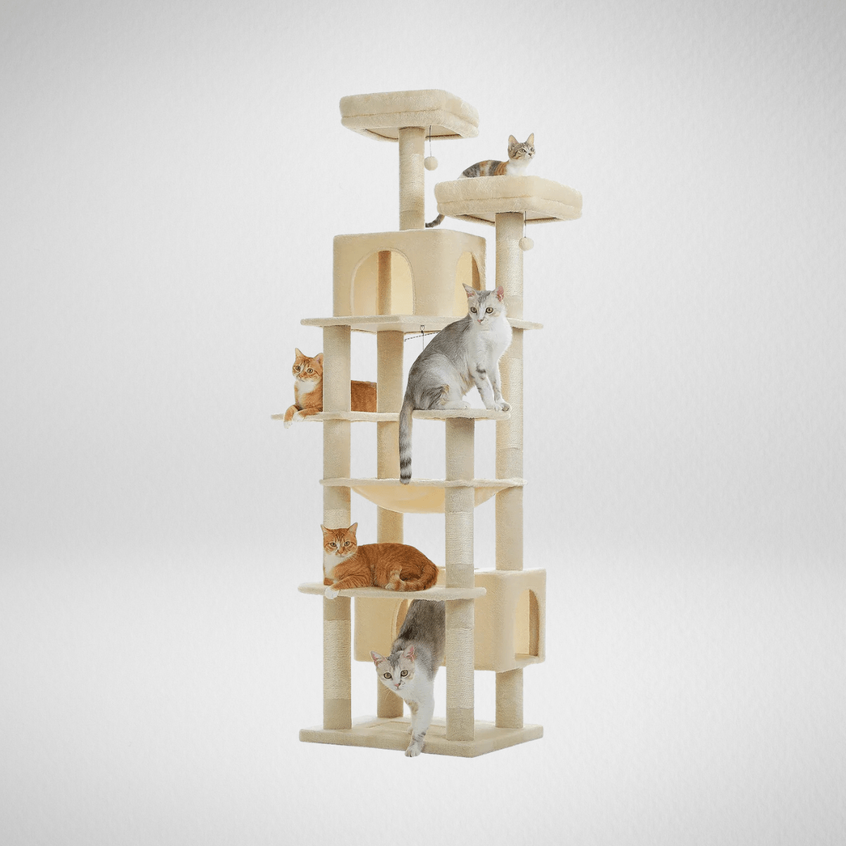 TechnuPet AMT0204BG-XL / XL / United States Tall Multi-Level Cat Tree