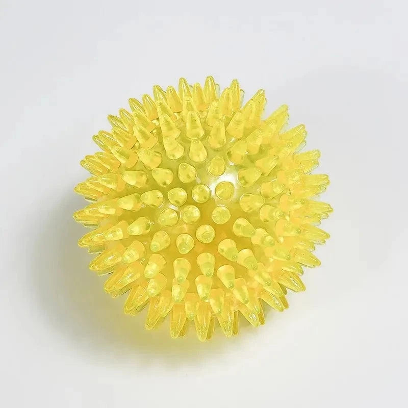 TechnuPet Dog Toys Yellow / S-6.5CM TPR Squeaky Spiky Ball