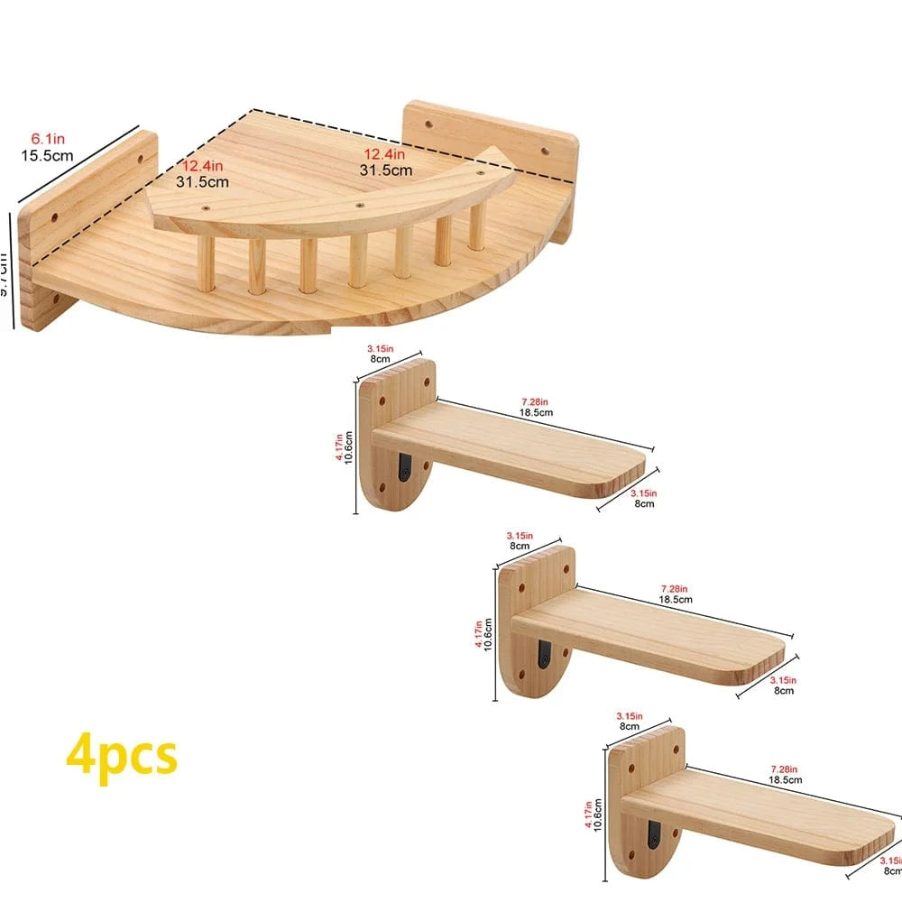 Wall-Mounted Cat Tree & Shelves