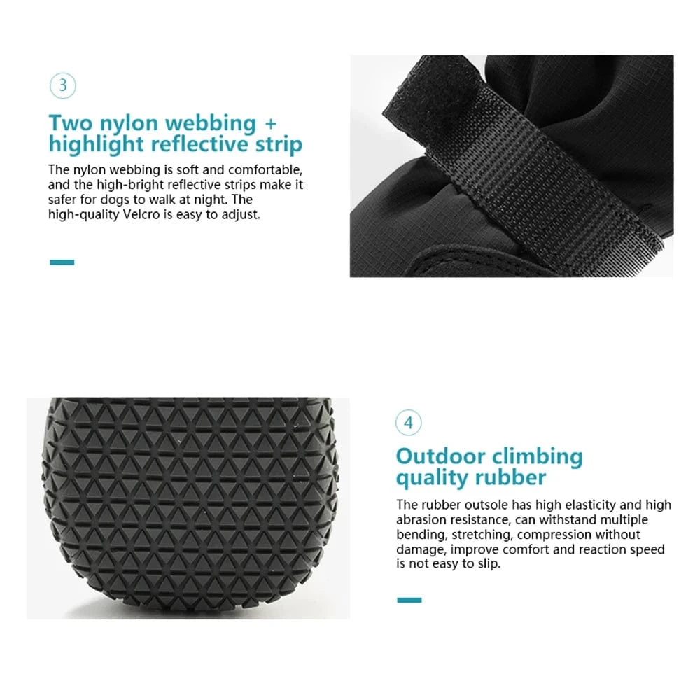 Waterproof Dog Boots for Large Dogs - All seasons