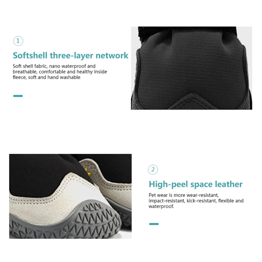 Waterproof Dog Boots for Large Dogs - All seasons