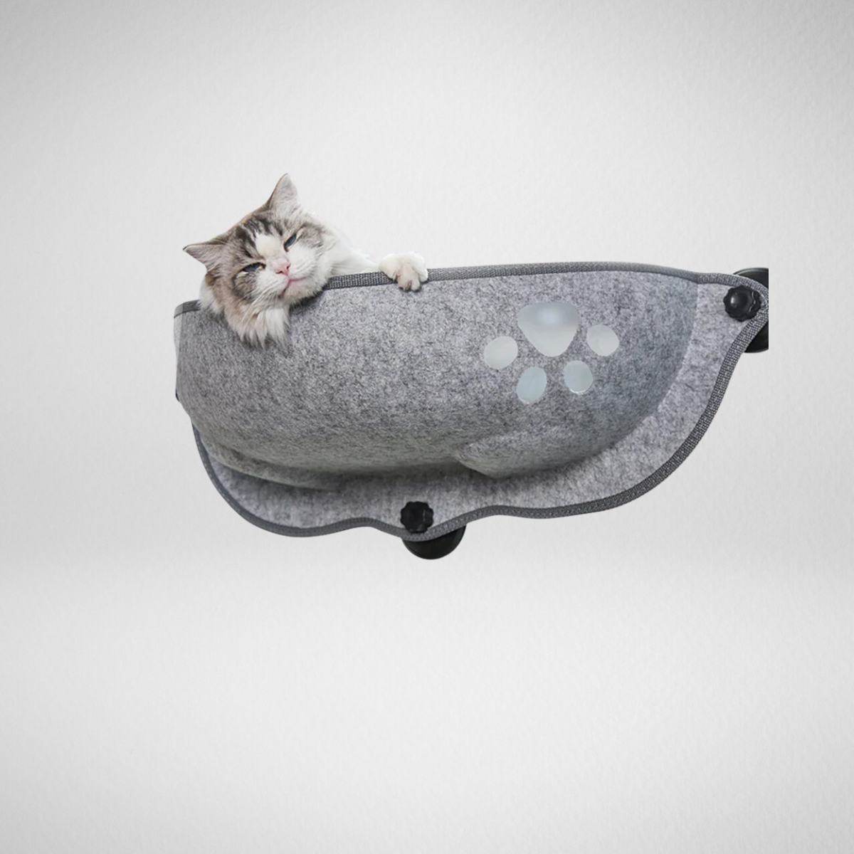 Amaca per gatti grigia da finestra