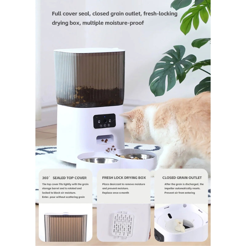 5L Smart Automatic Pet Feeder with Camera