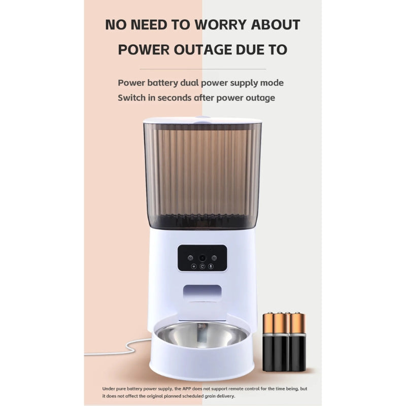 5L Smart Automatic Pet Feeder with Camera