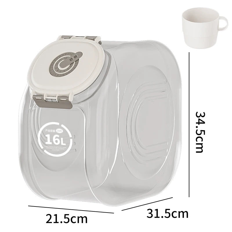 Airtight Pet Food Storage Container – 5/10kg Large Capacity