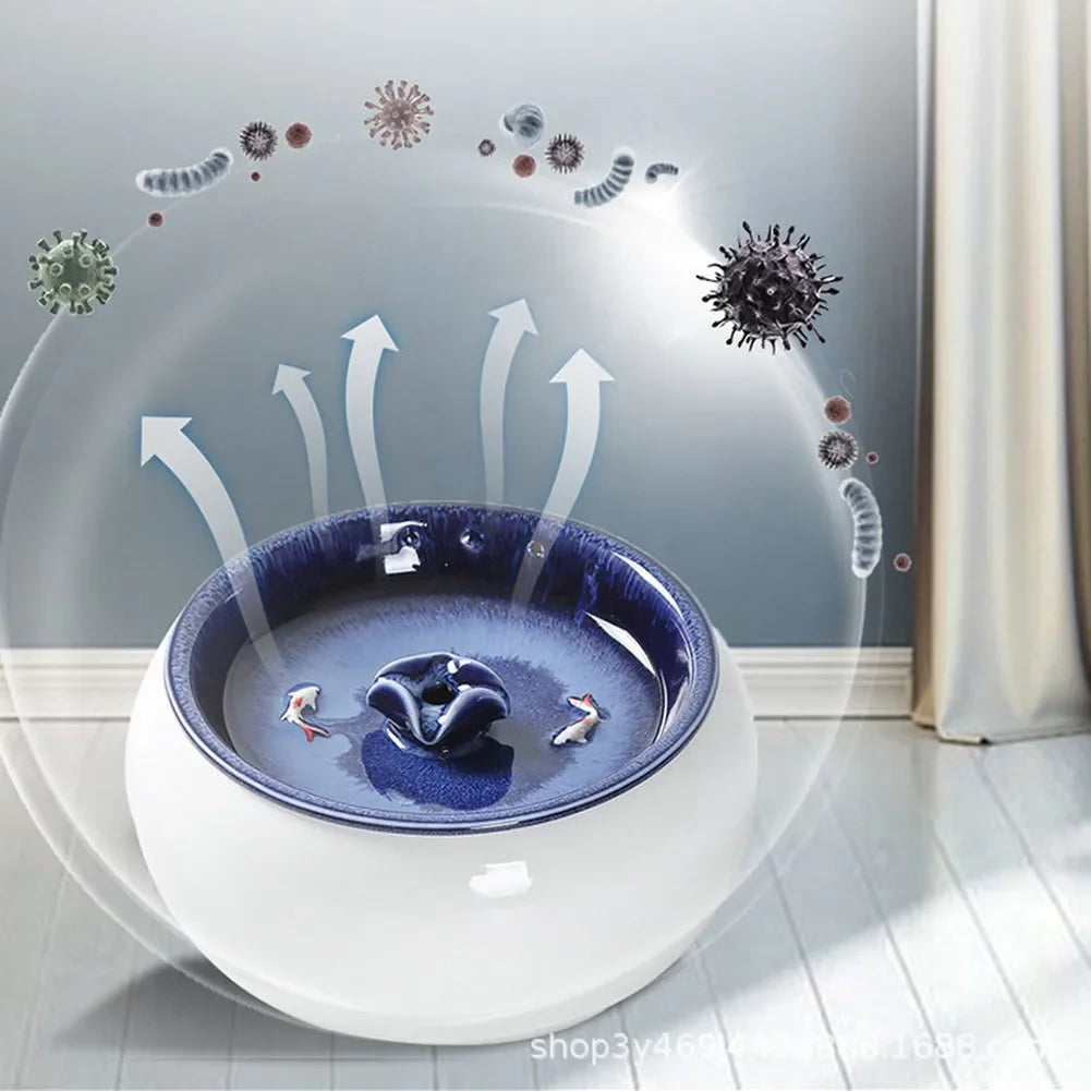 Ceramic Cat Water Fountain
