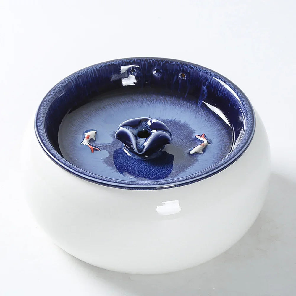 Ceramic Cat Water Fountain