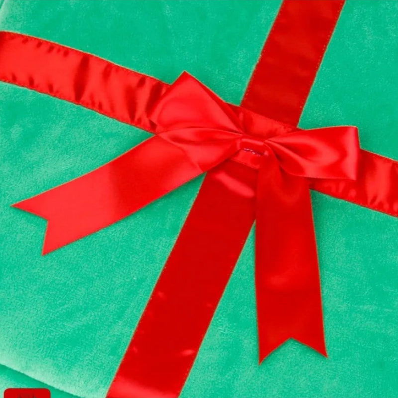 Christmas Tree Cat Bed with Gift Box Design