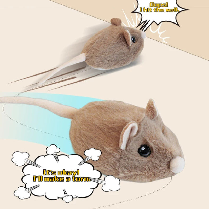 Fast-Moving Electric Plush Mouse