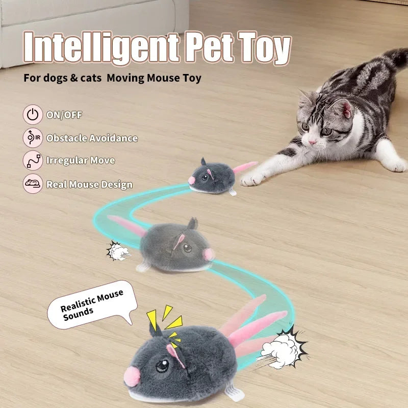Fast-Moving Electric Plush Mouse