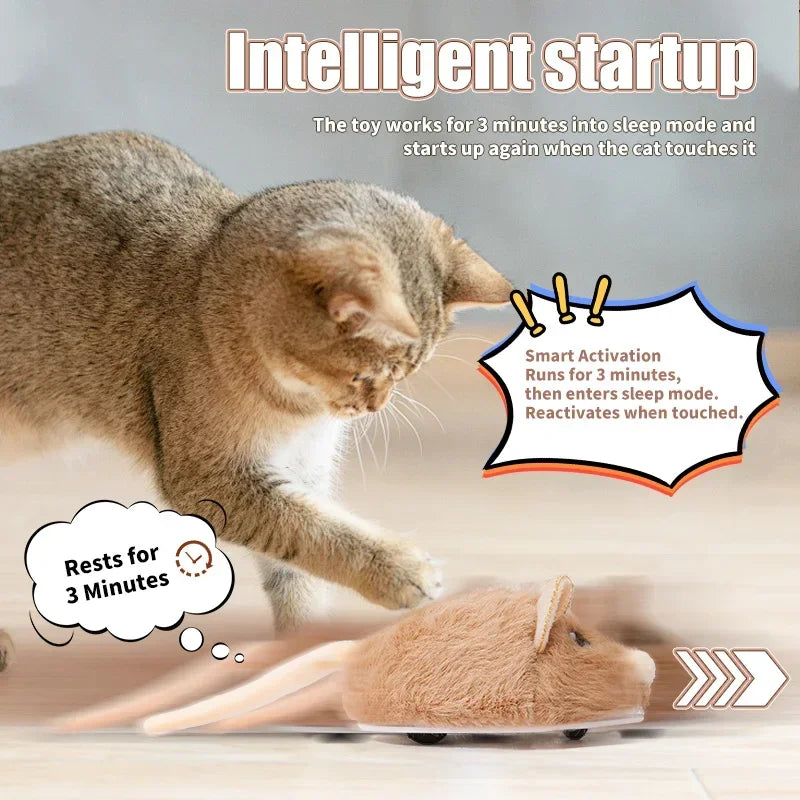 Fast-Moving Electric Plush Mouse