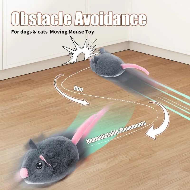 Fast-Moving Electric Plush Mouse