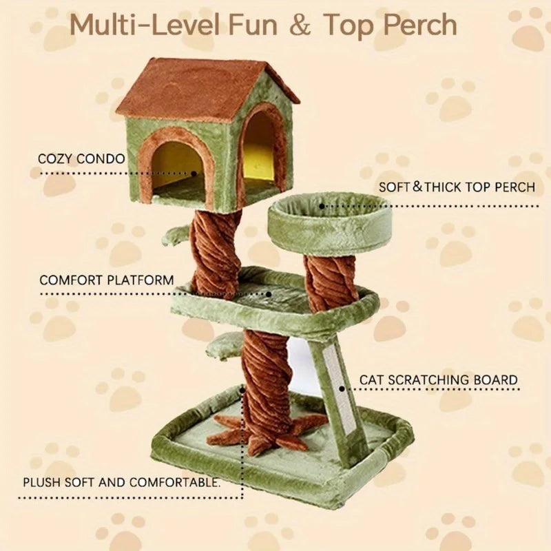 Forest Cat Tree Tower