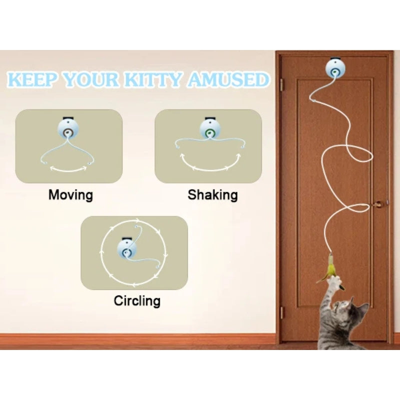 Interactive Electric Feather Cat Toy