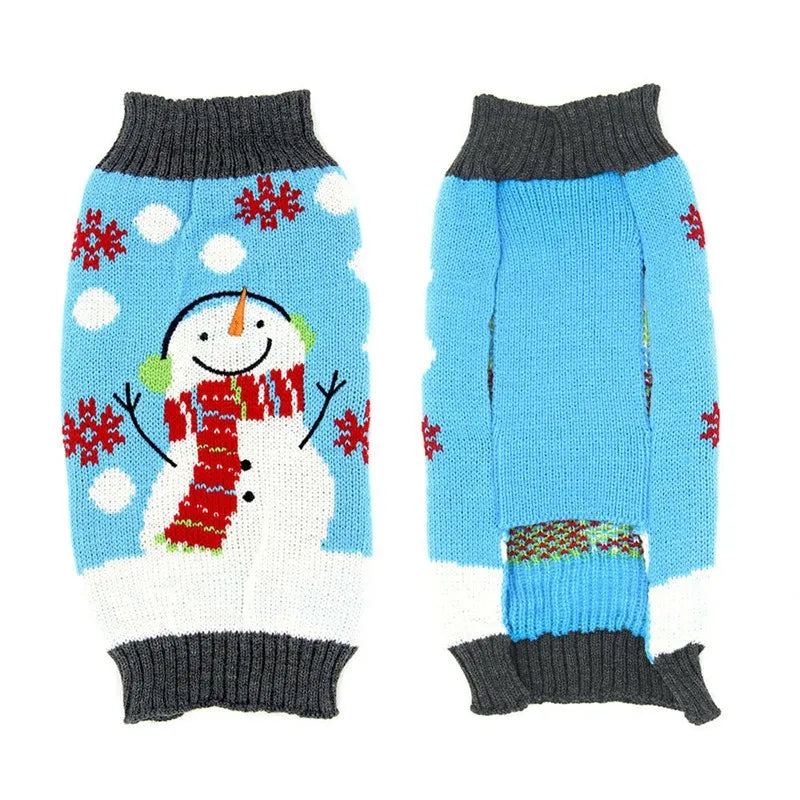 Knitted Christmas Dog Sweater