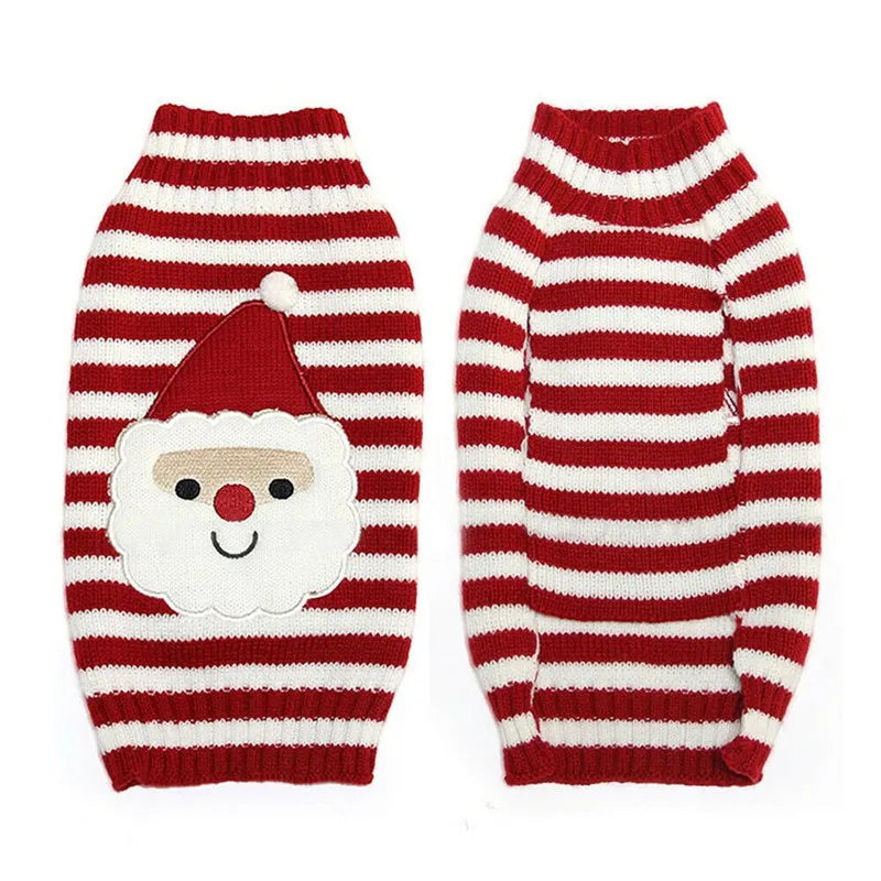 Knitted Christmas Dog Sweater