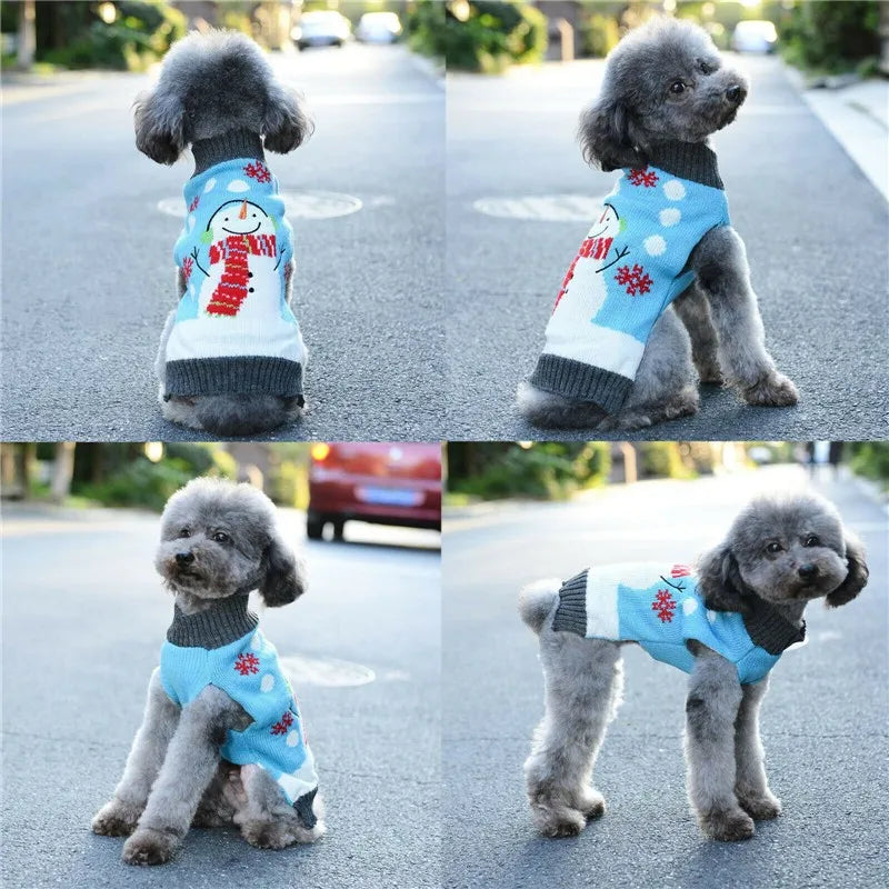 Knitted Christmas Dog Sweater