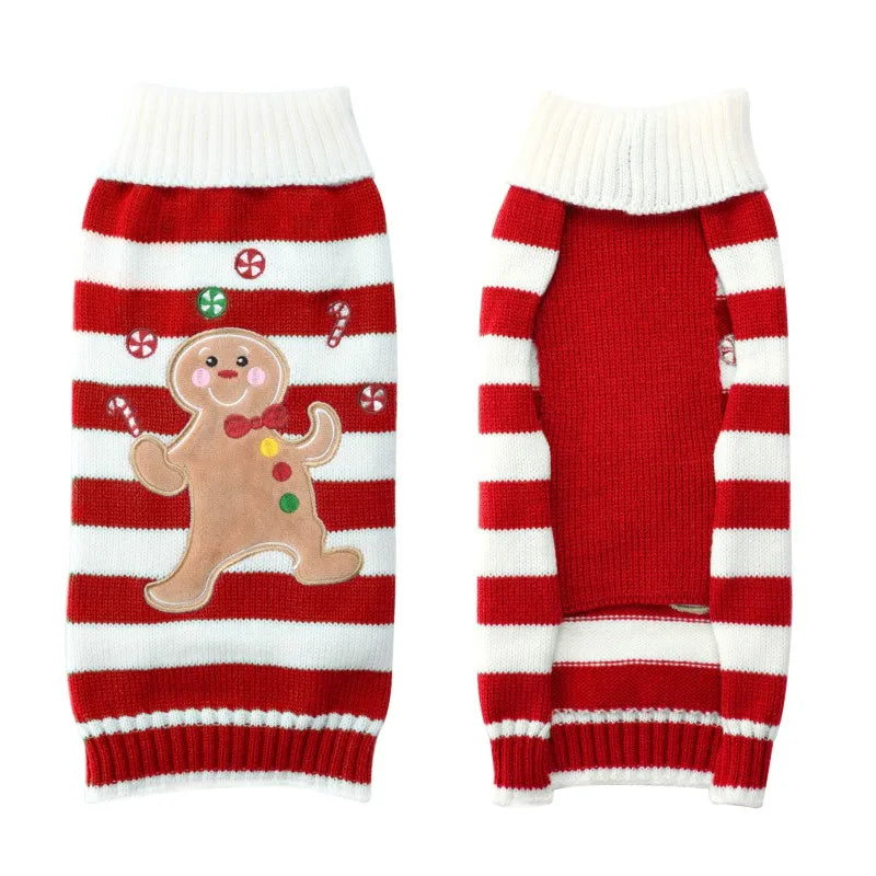 Knitted Christmas Dog Sweater