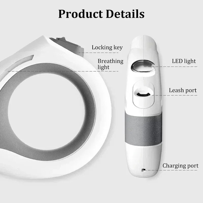 Luminous Retractable Dog Leash