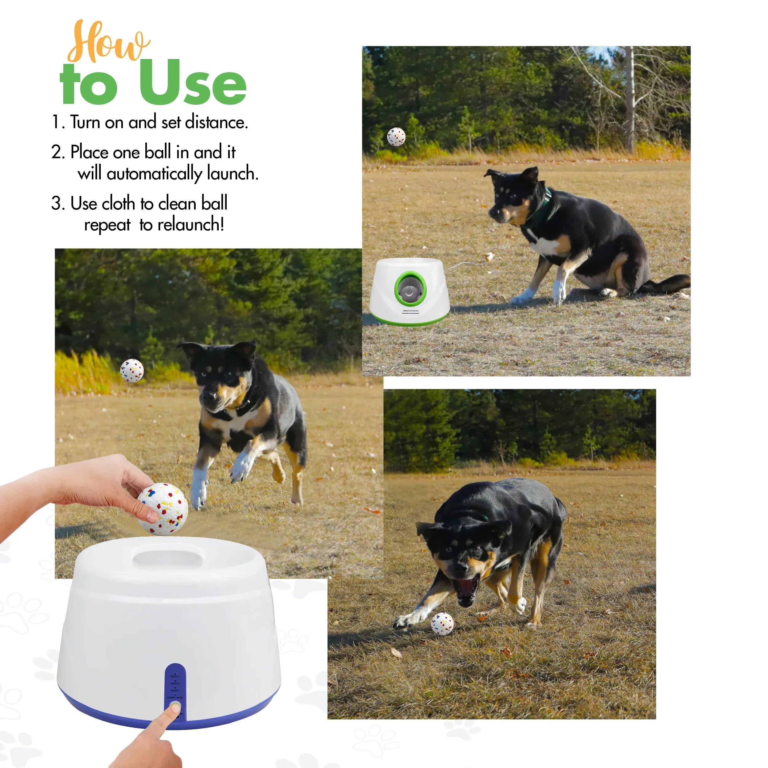 TechnuPet Smart Dog Toys Automatic Dog Ball Launcher