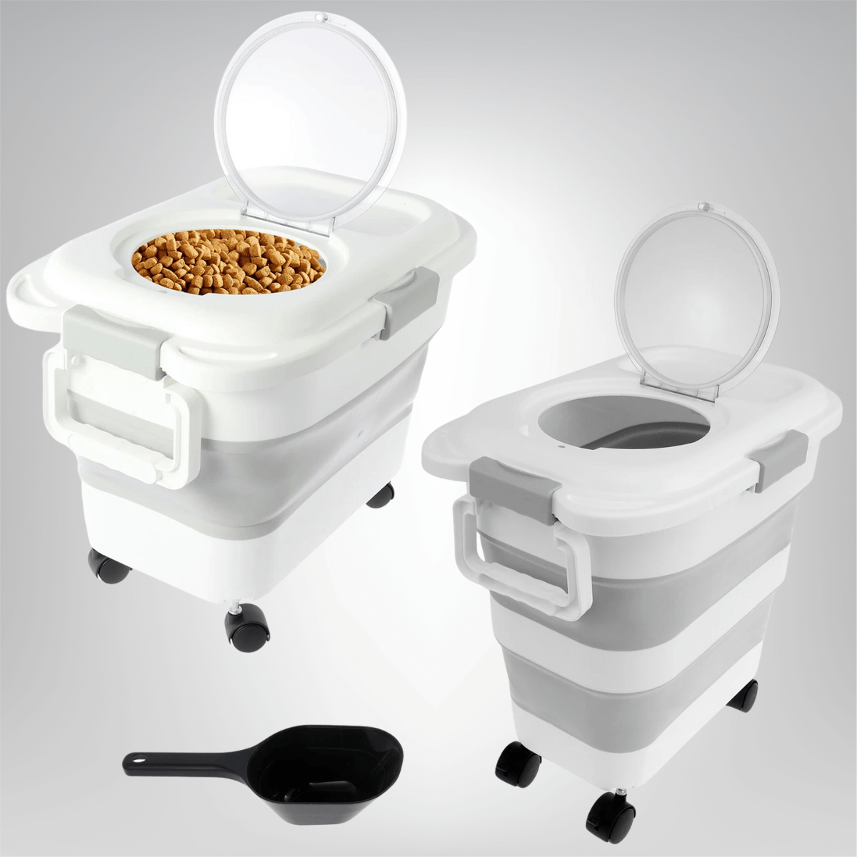 Collapsible Pet Food Barrel