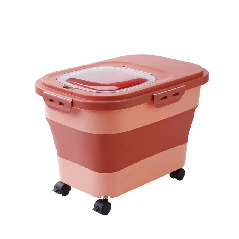 Collapsible Pet Food Container