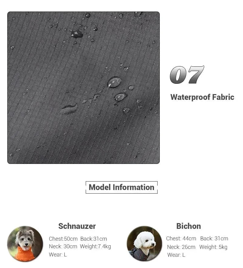 Dog Raincoat with Harness