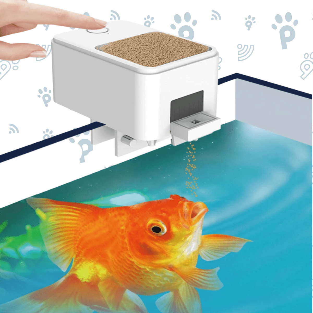Large Capacity Fish Feeder with WIFI app
