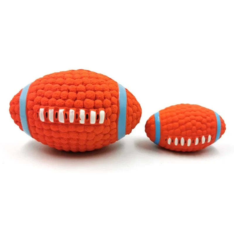 TechnuPet Dog Toys Latex Sports Ball Squeaky Dog Toy