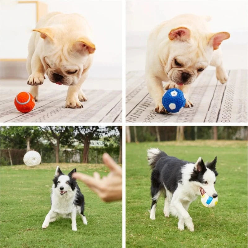 TechnuPet Dog Toys Latex Sports Ball Squeaky Dog Toy